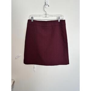 Ann Taylor Loft - Burgundy Mini Skirt - Sz. 4